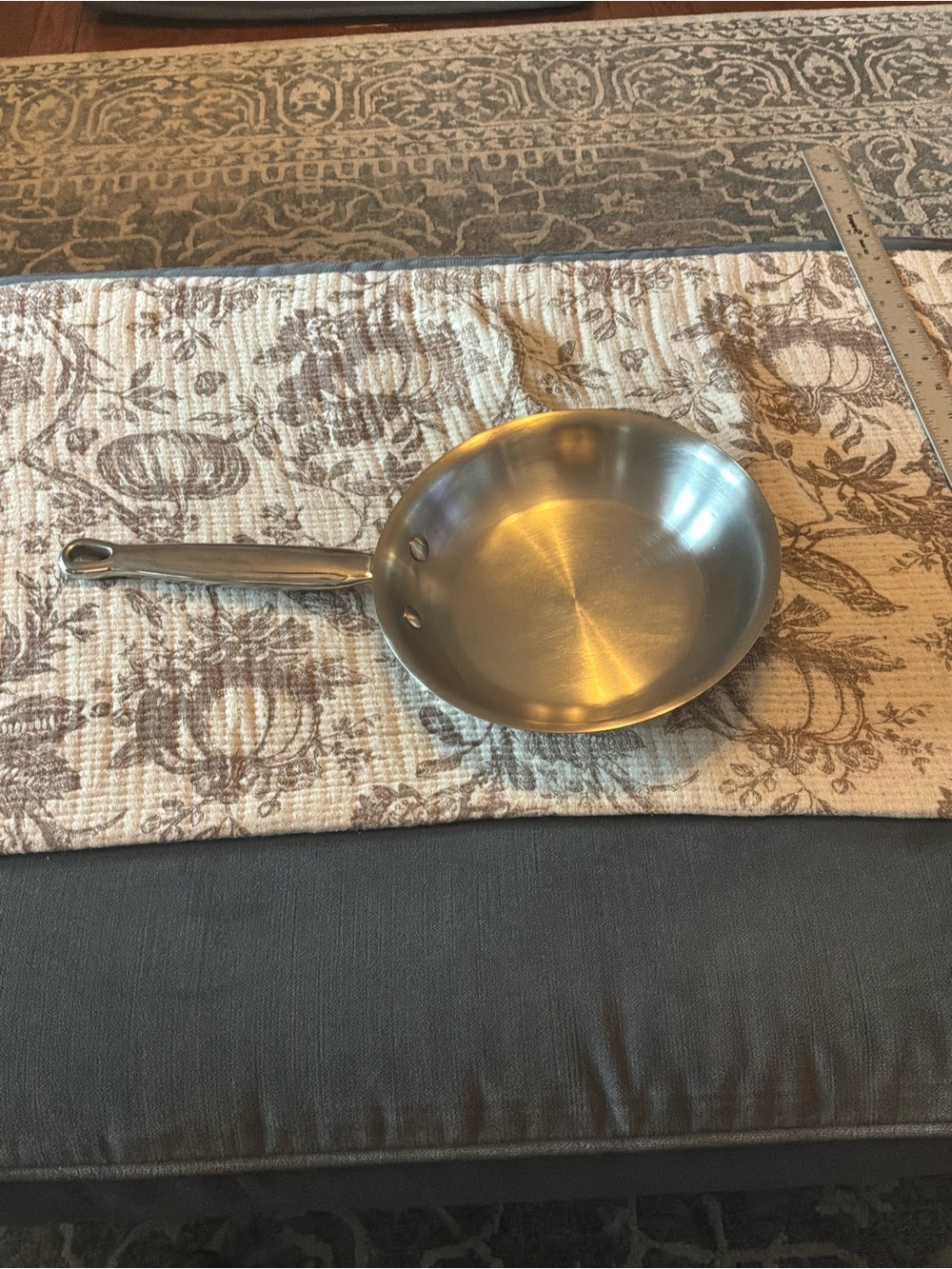 Kirkland Signature Stainless Steel Fry Pan - Silver 8.5in